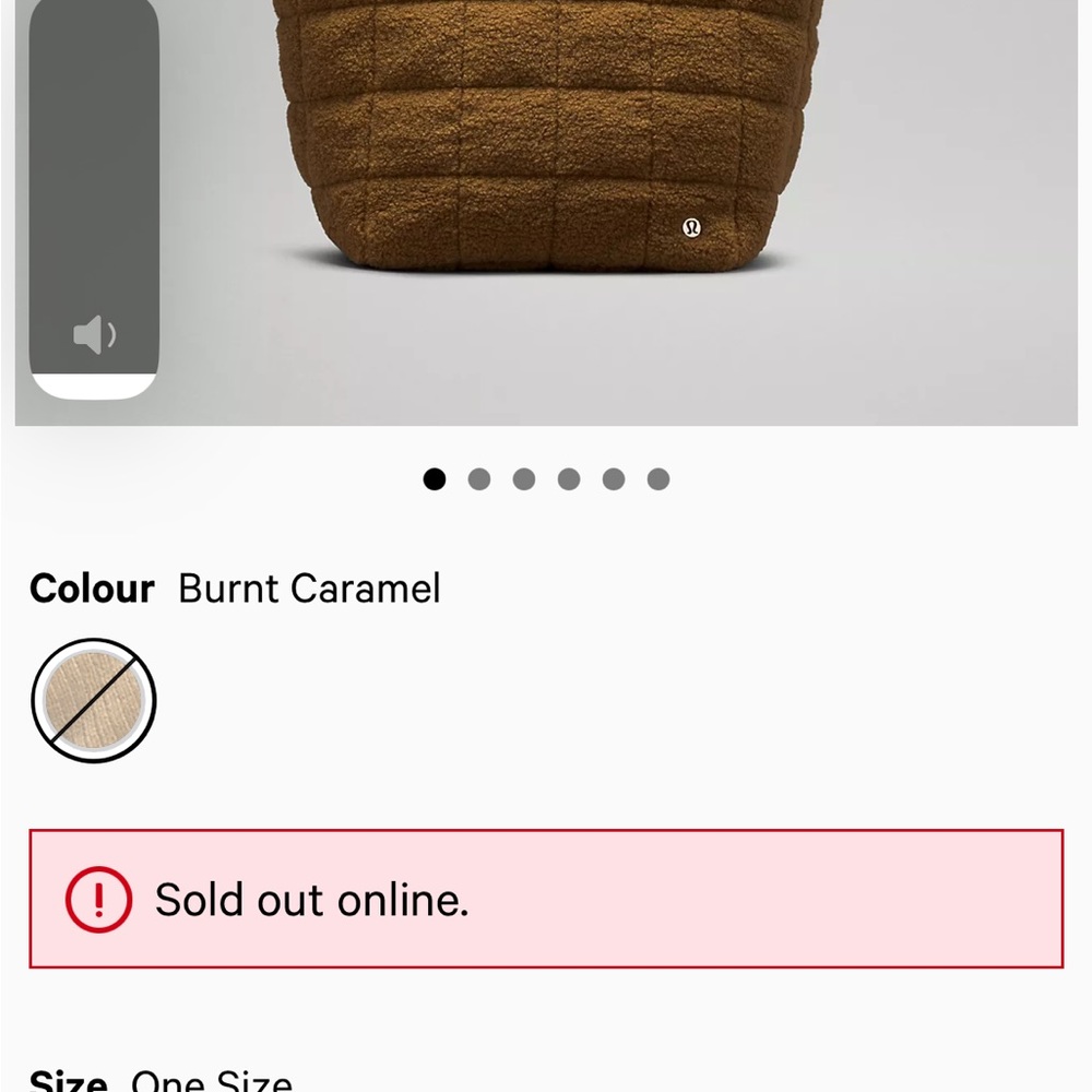NWT Lululemon quilted grid tote bag 26L yoga brown burnt caramel - Picture 10 of 10